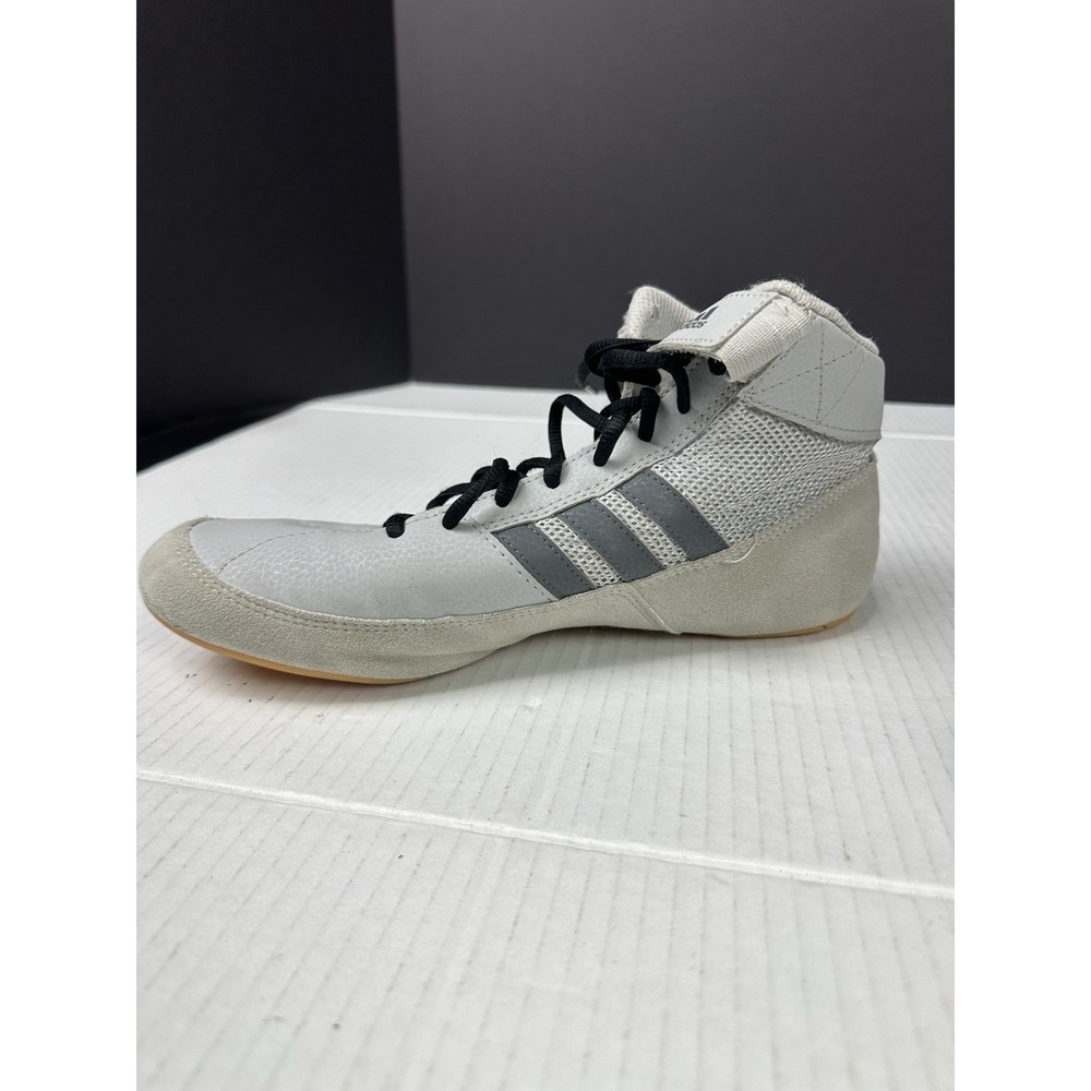 Adidas HVC 2 Wrestling Shoes Mens 8 AC7502 Gum Sole Silver Sneakers - Picture 8 of 11
